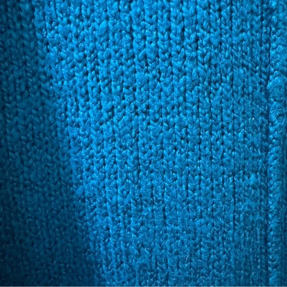 Free People Brookside Tunic Oversized Sweater Teal Size S - Picture 8 of 11